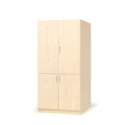 Säilytyskaappi THEO 4 ovea, 1000x600x2100 mm, koivu