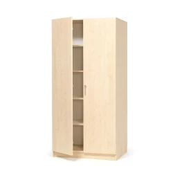 Säilytyskaappi THEO Täyspitkät ovet, 1000x470x2100 mm, koivu
