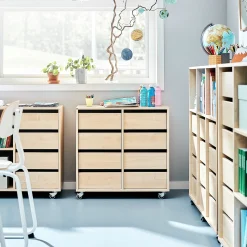 Säilytyslaatikosto CASPER 8 laatikkoa, koivu