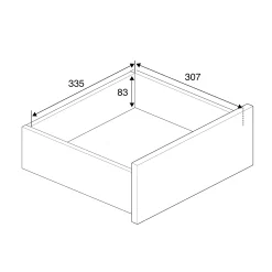 Säilytyslaatikosto CASPER 6 laatikkoa, 3 lokeroa, koivu