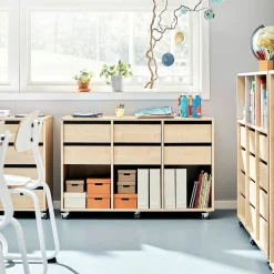 Säilytyslaatikosto CASPER 6 laatikkoa, 3 lokeroa, koivu