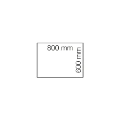 Sivupöytä FLEXUS 800x600 mm, 100 kg, valkoinen laminaatti