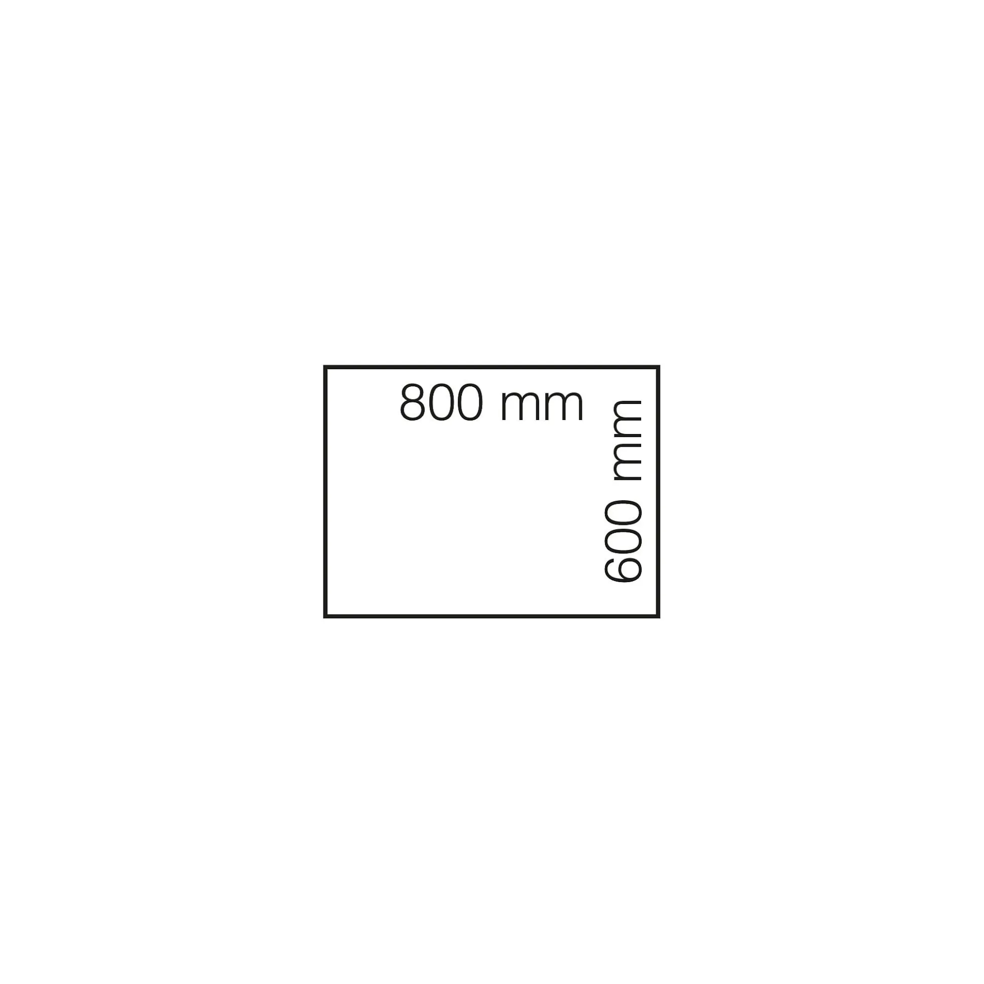 Sivupöytä QBUS Jalusta, 800x600 mm, musta, koivu
