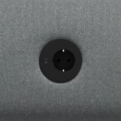 Sohva CLEAR SOUND Integroitu USB-portti, 3-istuttava, kangas Pod CS, hopeanharmaa