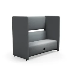 Sohva CLEAR SOUND Integroitu USB-portti, 3-istuttava, kangas Pod CS, hopeanharmaa