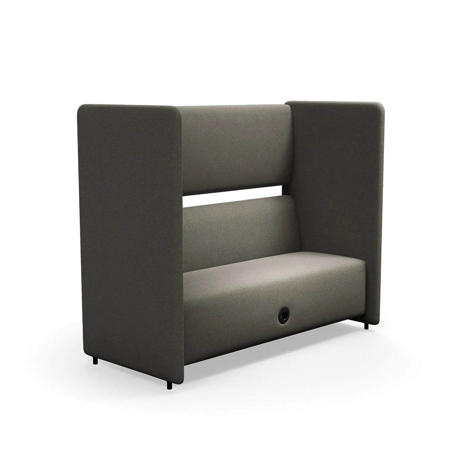 Sohva CLEAR SOUND Integroitu USB-portti, 3-istuttava, kangas Pod CS, taupe