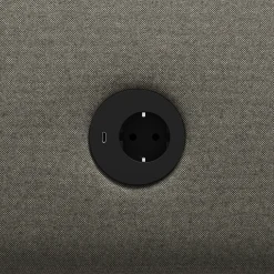 Sohva CLEAR SOUND Integroitu USB-portti, 3-istuttava, kangas Pod CS, taupe