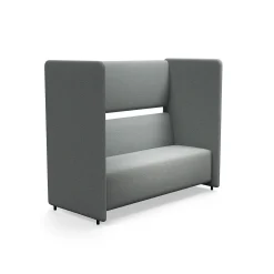 Sohva CLEAR SOUND 3-seater, kangas Focus Melange, hopeanharmaa