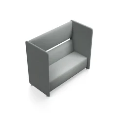 Sohva CLEAR SOUND 3-seater, kangas Focus Melange, hopeanharmaa
