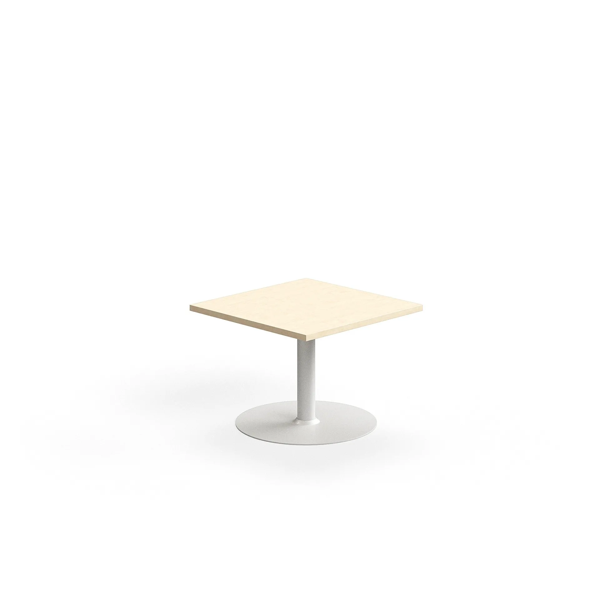 Sohvapöytä VERTICUS 700x700x500 mm, koivu/valkoinen