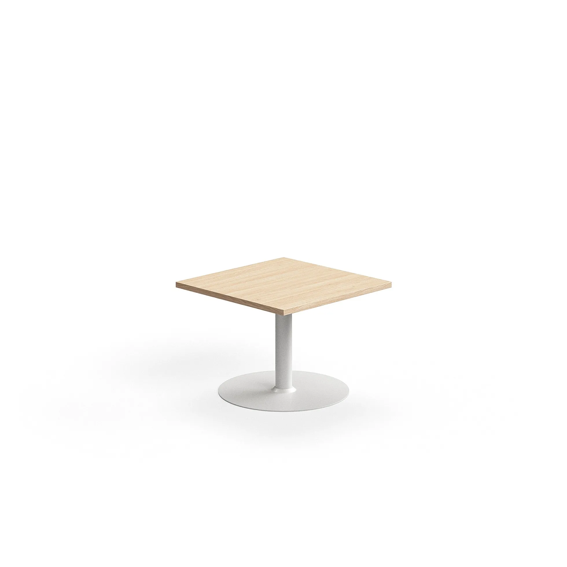 Sohvapöytä VERTICUS 700x700x500 mm, tammi/valkoinen