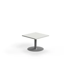 Sohvapöytä VERTICUS 700x700x500 mm, vaaleanharmaa/hopea