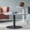 Sohvapöytä VERTICUS 700x700x500 mm, vaaleanharmaa/musta