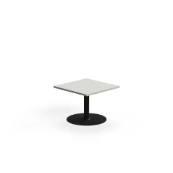 Sohvapöytä VERTICUS 700x700x500 mm, vaaleanharmaa/musta