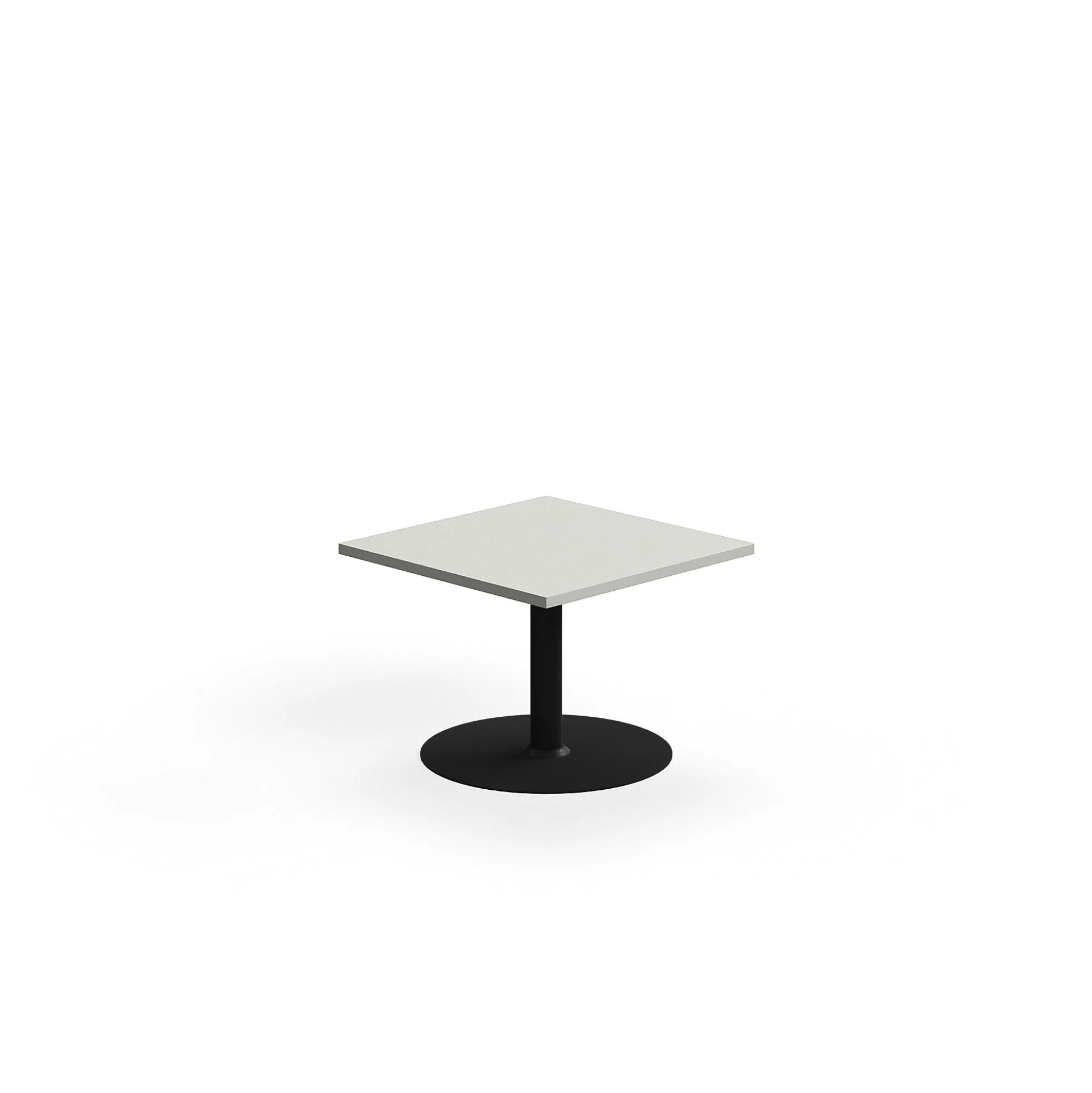 Sohvapöytä VERTICUS 700x700x500 mm, vaaleanharmaa/musta