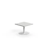 Sohvapöytä VERTICUS 700x700x500 mm, vaaleanharmaa/valkoinen
