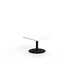 Sohvapöytä VERTICUS 700x700x500 mm, valkoinen/musta