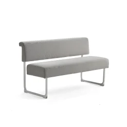 Sohva START 1400 mm, kangas, harmaanbeige, valkoinen
