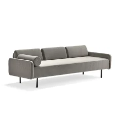 Sohva TRENDY 3-istuttava, kangas, ruskeanharmaa