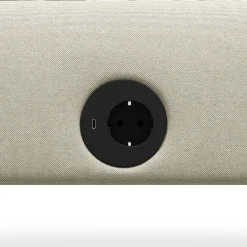 Sohva VARIETY 90-asteen sisäkulma, integroitu USB-portti, kangas Pod CS, hiekanvärinen