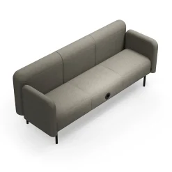 Sohva VARIETY 3-istuttava, integroitu USB-portti, kangas Pod CS, taupe