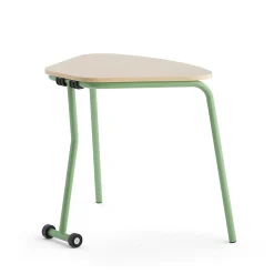 Taittopöytä HEX 740x800x620 mm, vaaleanvihreä, koivu