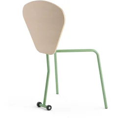Taittopöytä HEX 740x800x620 mm, vaaleanvihreä, koivu