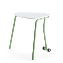 Taittopöytä HEX 740x800x620 mm, vaaleanvihreä, valkoinen