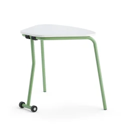 Taittopöytä HEX 740x800x620 mm, vaaleanvihreä, valkoinen