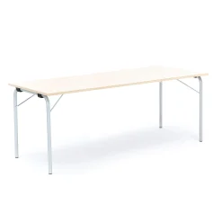 Taittopöytä NICKE 1800x700x720 mm, galvanoitu, koivulaminaatti
