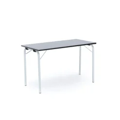 Taittopöytä NICKE 1200x500x720mm, hopeanharmaa, tummanharmaa linoleumi