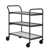 Tasovaunu CHASE 3 hyllytasoa, 930x425x946 mm, harmaa, musta