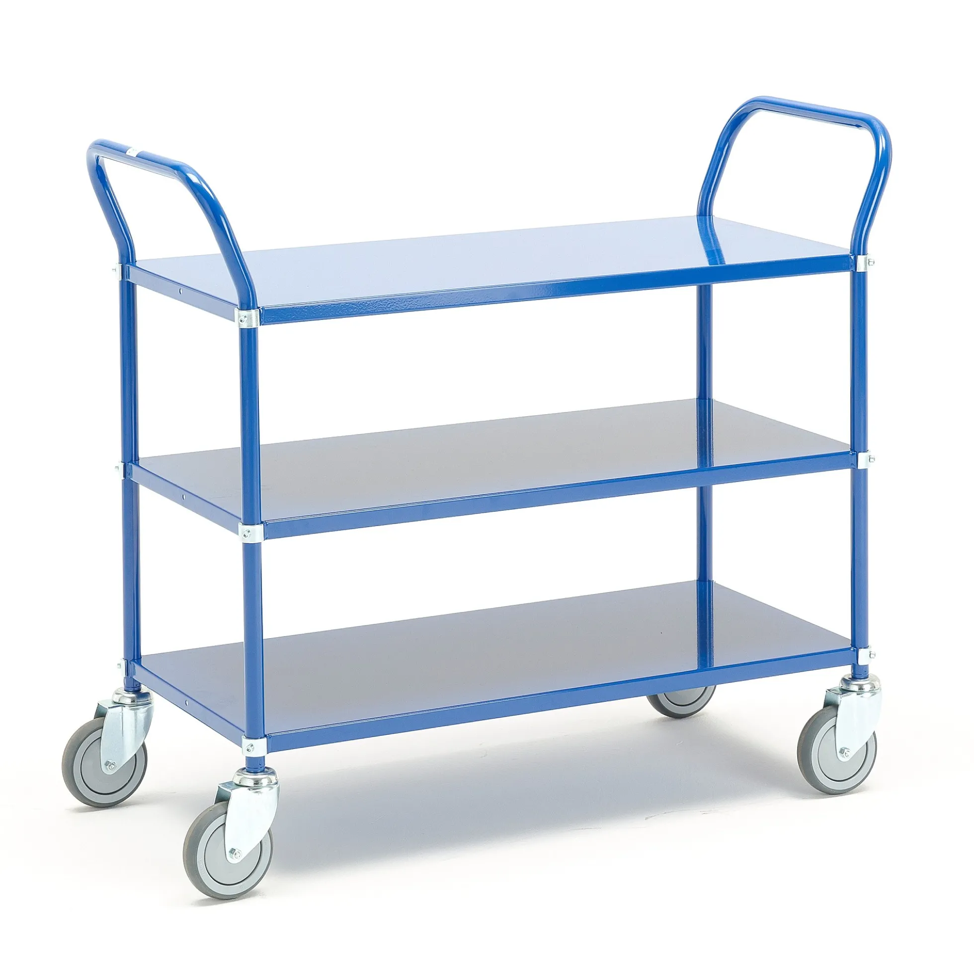 Tasovaunu TRANSIT 3 hyllytasoa, 900x440 mm, sininen