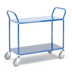 Tasovaunu TRANSIT 2 hyllytasoa, 900x440 mm, sininen
