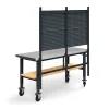 Teollisuuspöytäkokonaisuus TRUST Siirrettävä, työkalupaneeli, alahylly, 2000x760 mm, teräs