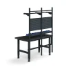 Teollisuuspöytäkokonaisuus TRUST Työkalupaneelit, laatikot + hyllyt, 1500x760 mm, suojamatto
