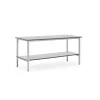 Teollisuuspöytä MOTION Manuaalisesti korkeussäädettävä, alahylly, 2000x800 mm, harmaa