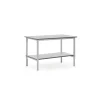 Teollisuuspöytä MOTION Manuaalisesti korkeussäädettävä, alahylly, 1500x800 mm, harmaa
