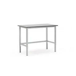 Teollisuuspöytä MOTION Manuaalisesti korkeussäädettävä, 400 kg, 1200x600 mm, harmaa