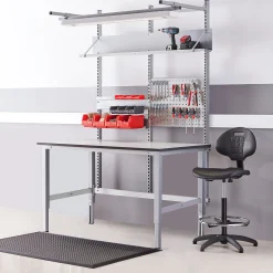 Teollisuuspöytä MOTION Manuaalisesti korkeussäädettävä, 400 kg, 1200x600 mm, harmaa
