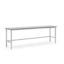 Teollisuuspöytä MOTION Manuaalisesti korkeussäädettävä, 400 kg, 2500x600 mm, harmaa