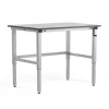 Teollisuuspöytä MOTION Manuaalisesti korkeussäädettävä, 1200x800 mm, 150 kg, harmaa