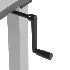Teollisuuspöytä MOTION Pyörällinen, alahylly, manuaalisesti korkeussäädettävä, 150 kg, 1500x800 mm, harmaa