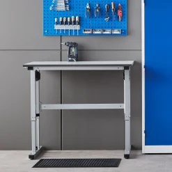 Teollisuuspöytä MOTION Sähköisesti korkeussäädettävä, 300 kg, 1200x800 mm, harmaa
