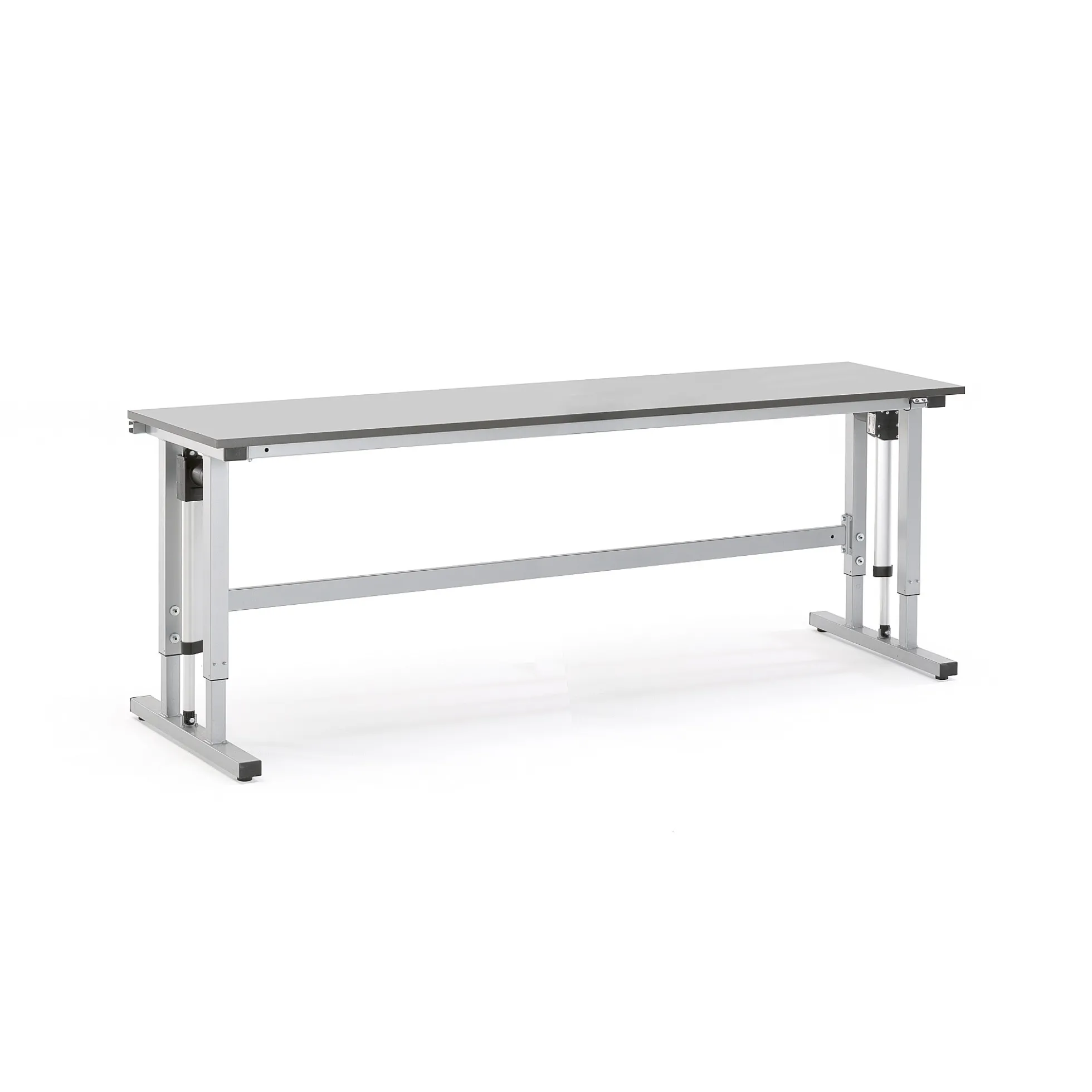 Teollisuuspöytä MOTION Sähköisesti korkeussäädettävä, 300 kg, 2500x600 mm, harmaa