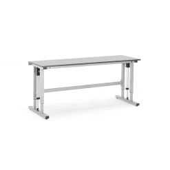 Teollisuuspöytä MOTION Sähköisesti korkeussäädettävä, 300 kg, 2000x600 mm, harmaa