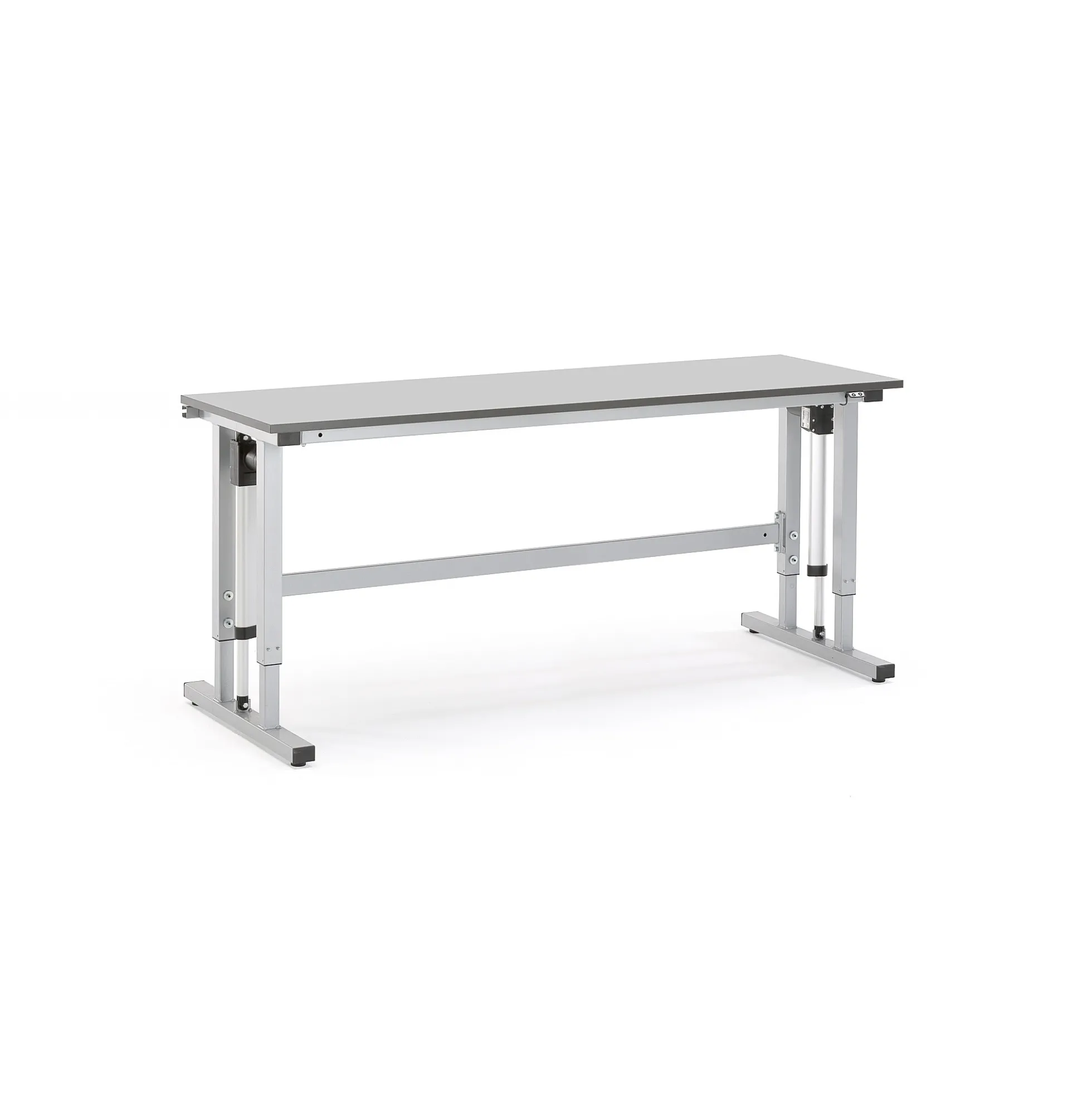 Teollisuuspöytä MOTION Sähköisesti korkeussäädettävä, 300 kg, 2000x600 mm, harmaa