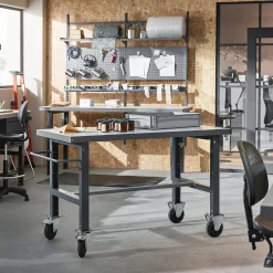 Teollisuuspöytä TRUST Siirrettävä, 2000x760 mm, 200 kg, korkeapainelaminaatti