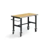 Teollisuuspöytä TRUST Siirrettävä, 1500x760 mm, 200 kg, tammiparketti