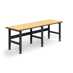 Teollisuuspöytä TRUST 2500x760 mm, 300 kg, kovalevy